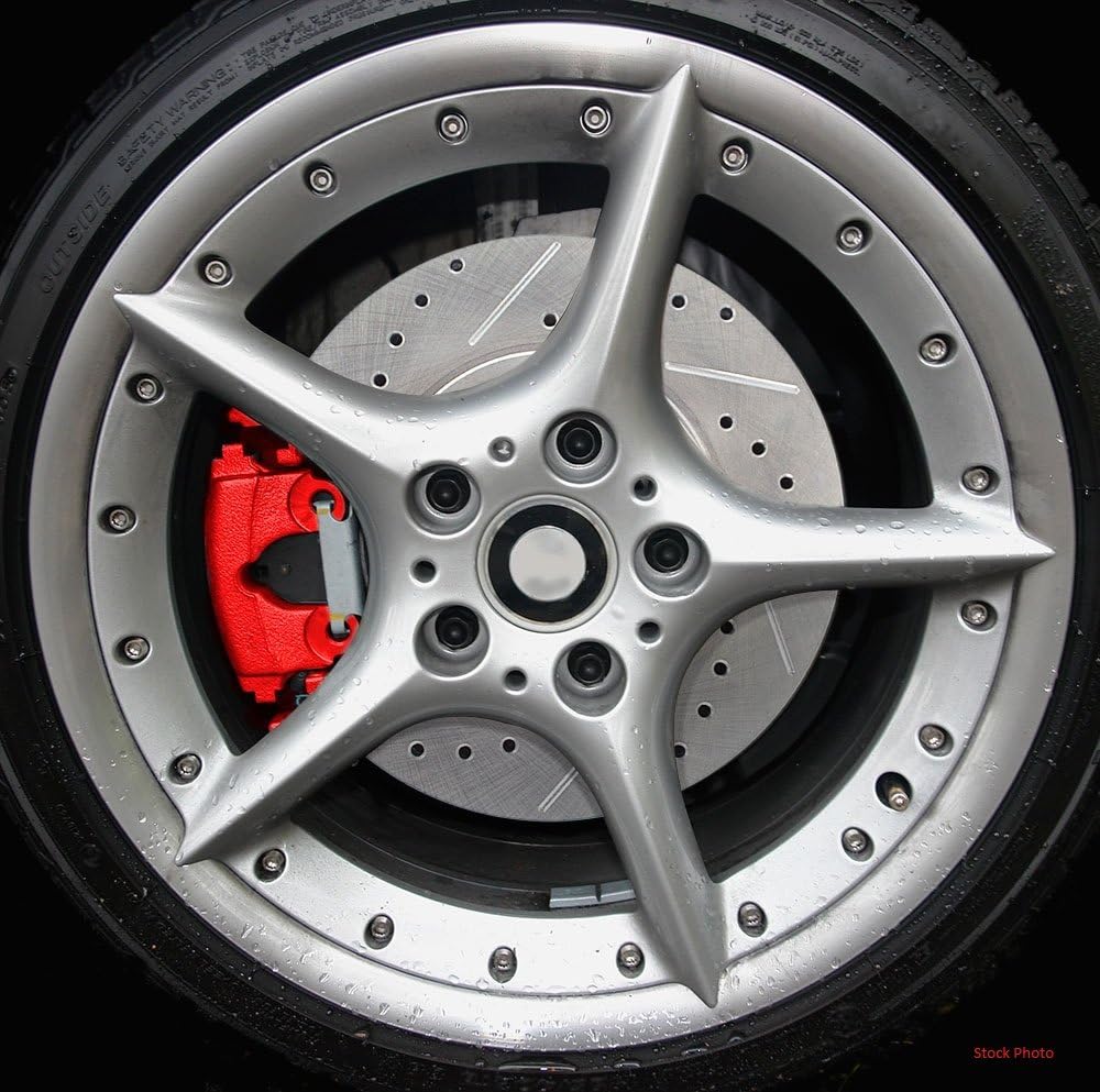 Red Calipers with Ceramic Brake Pads and Hardware Kit J390489