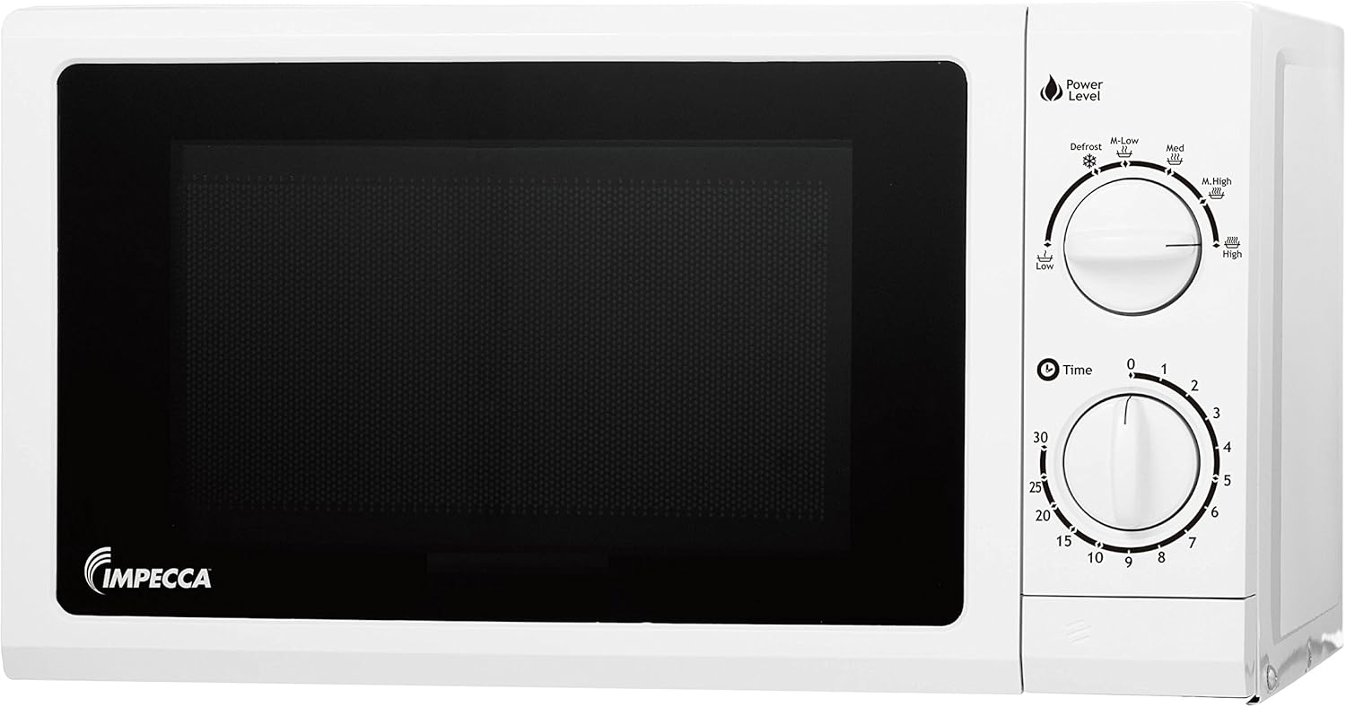 White 0.6 Cubic Feet Countertop Microwave Oven Q234