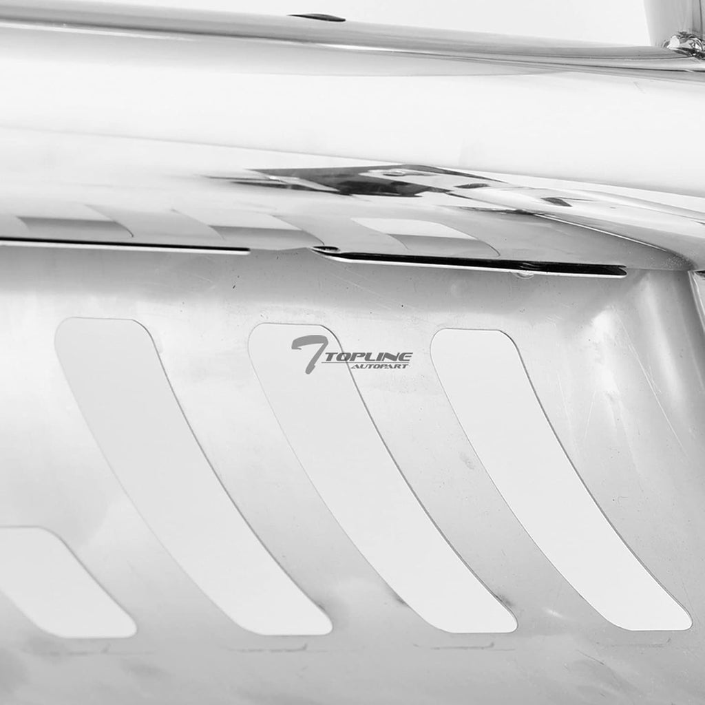 Polished Stainless Steel Bull Bar Front Bumper Grill Guard With Skid Plate R45022