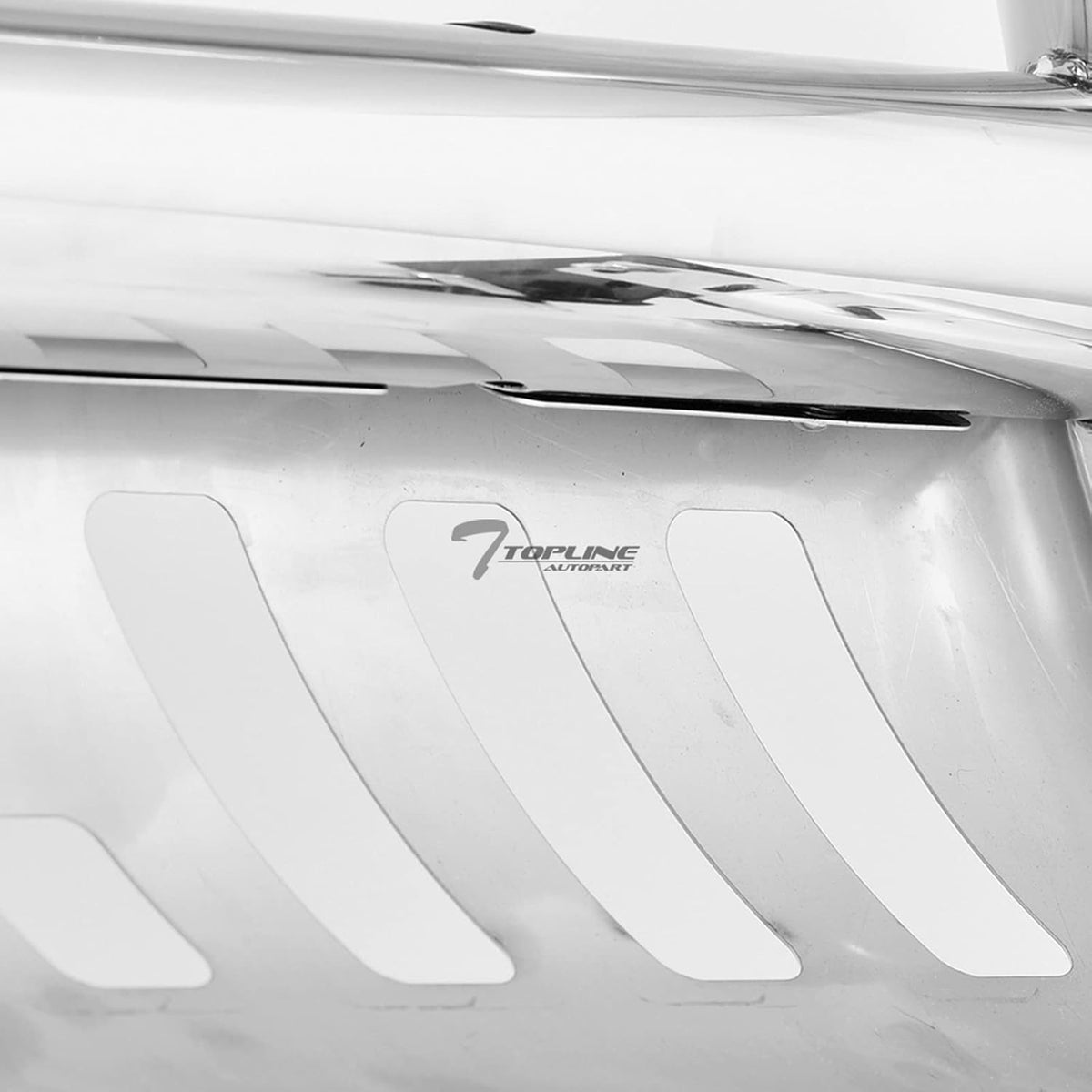 Polished Stainless Steel Bull Bar Front Bumper Grill Guard With Skid Plate R45022