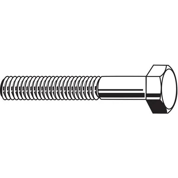 Steel Hex Head Cap Screw, Grade 5, Zinc Plated, 15 Pk M7383