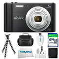 Black Digital Camera with 64GB Accessory Bundle G554