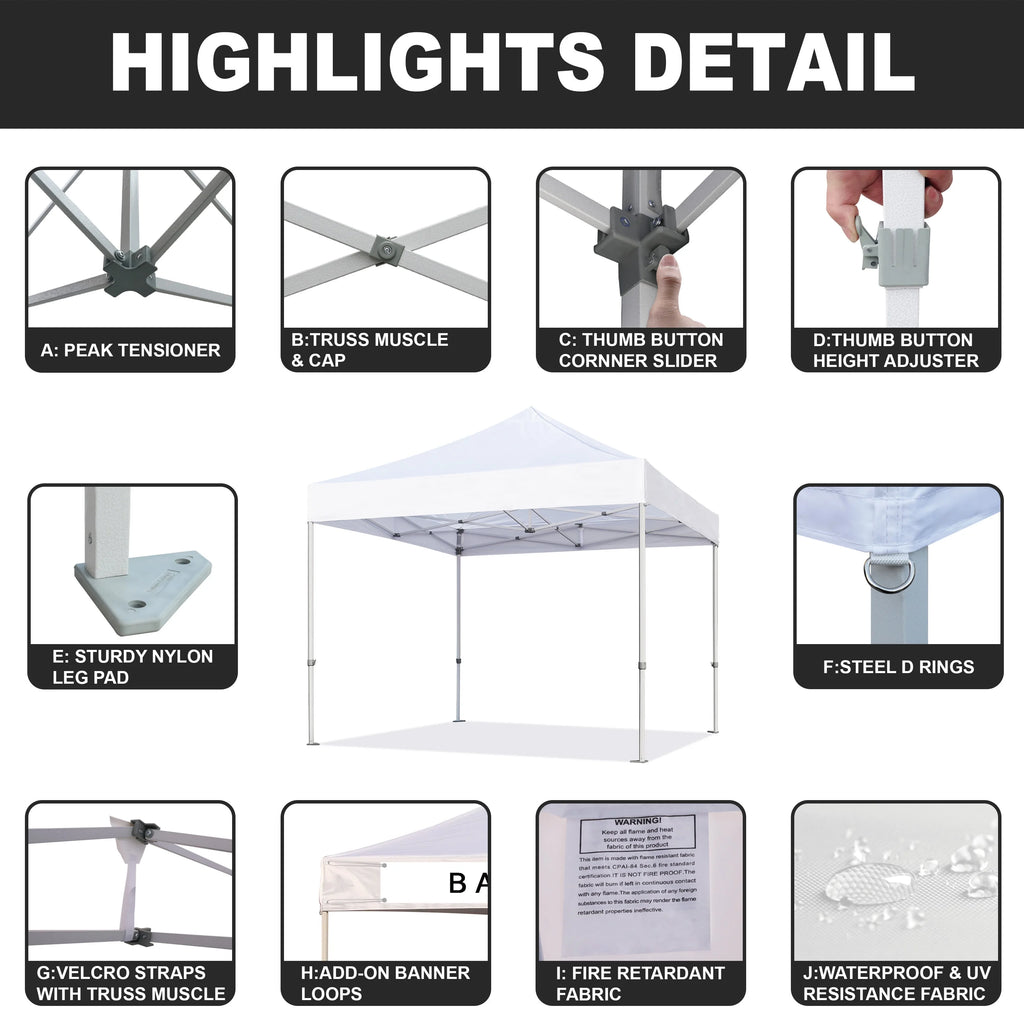5x5 Pop up Canopy Heavy Duty Tent Z287