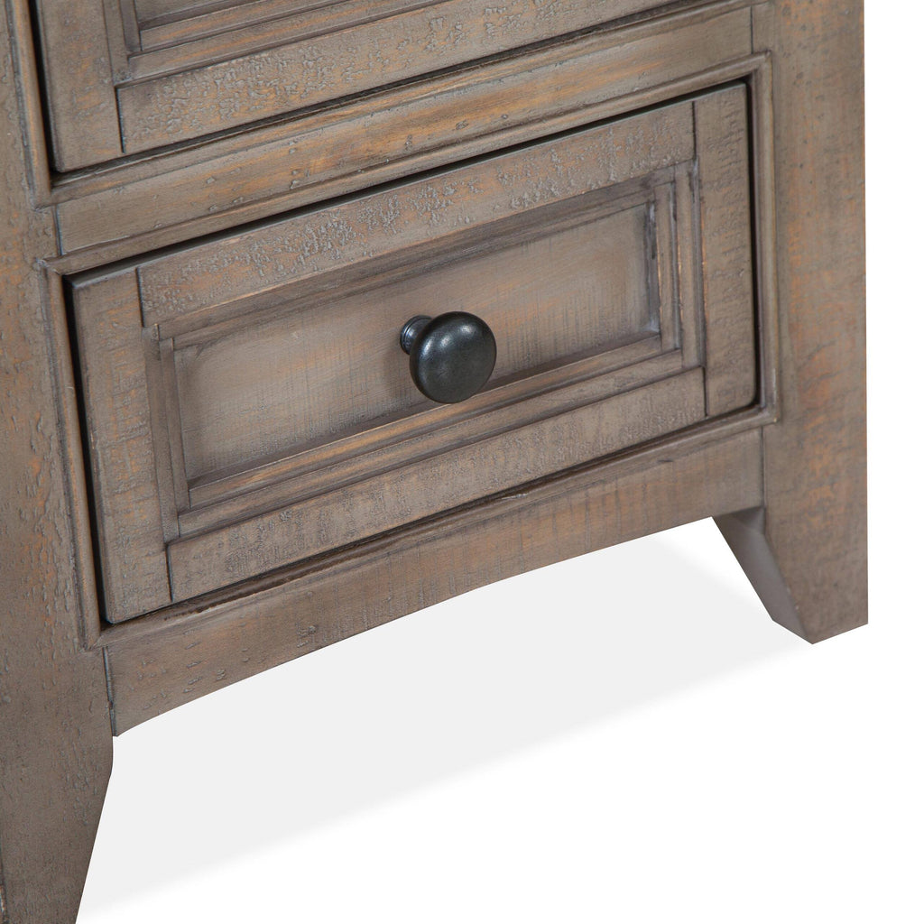 Dovetail Grey Chairside End Table R153
