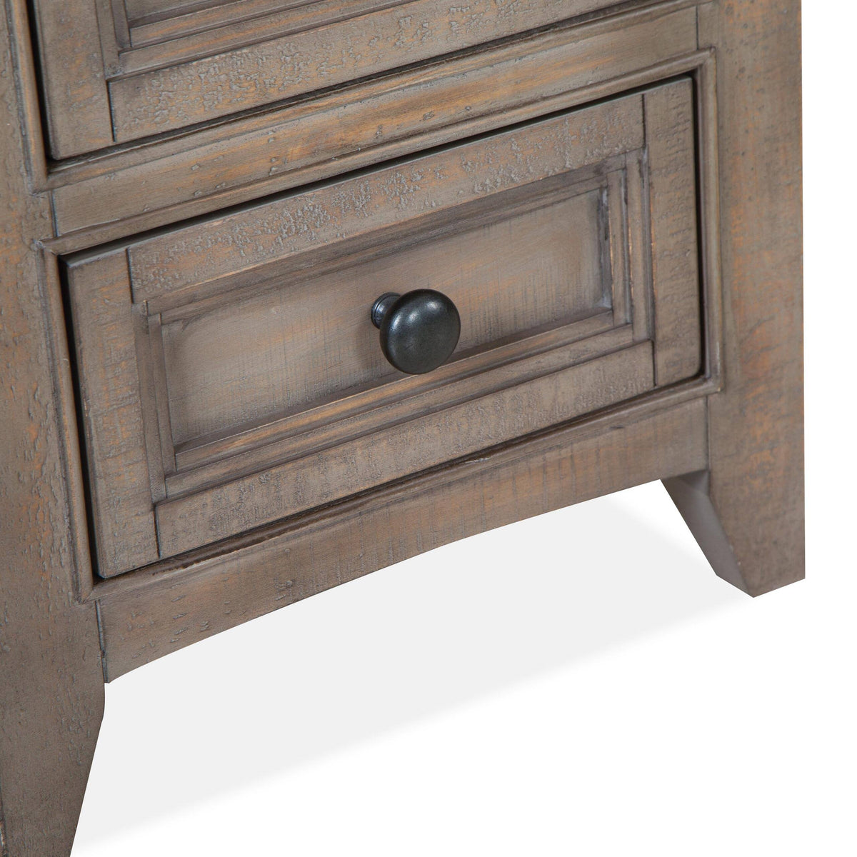 Dovetail Grey Chairside End Table R153