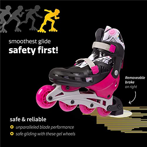 Pink Adjustable Inline Skates R583