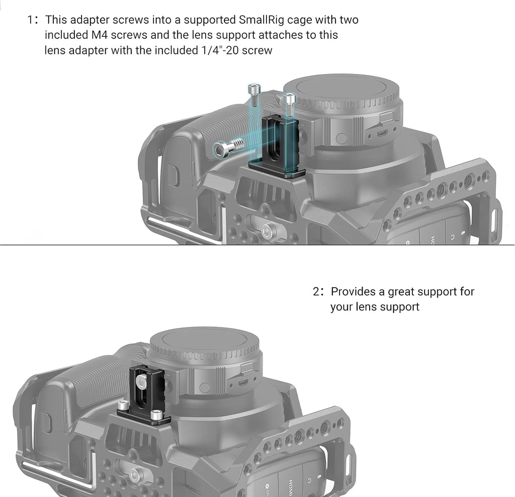 Lens Mount Adapter Support for BMPCC 4K Cage E771