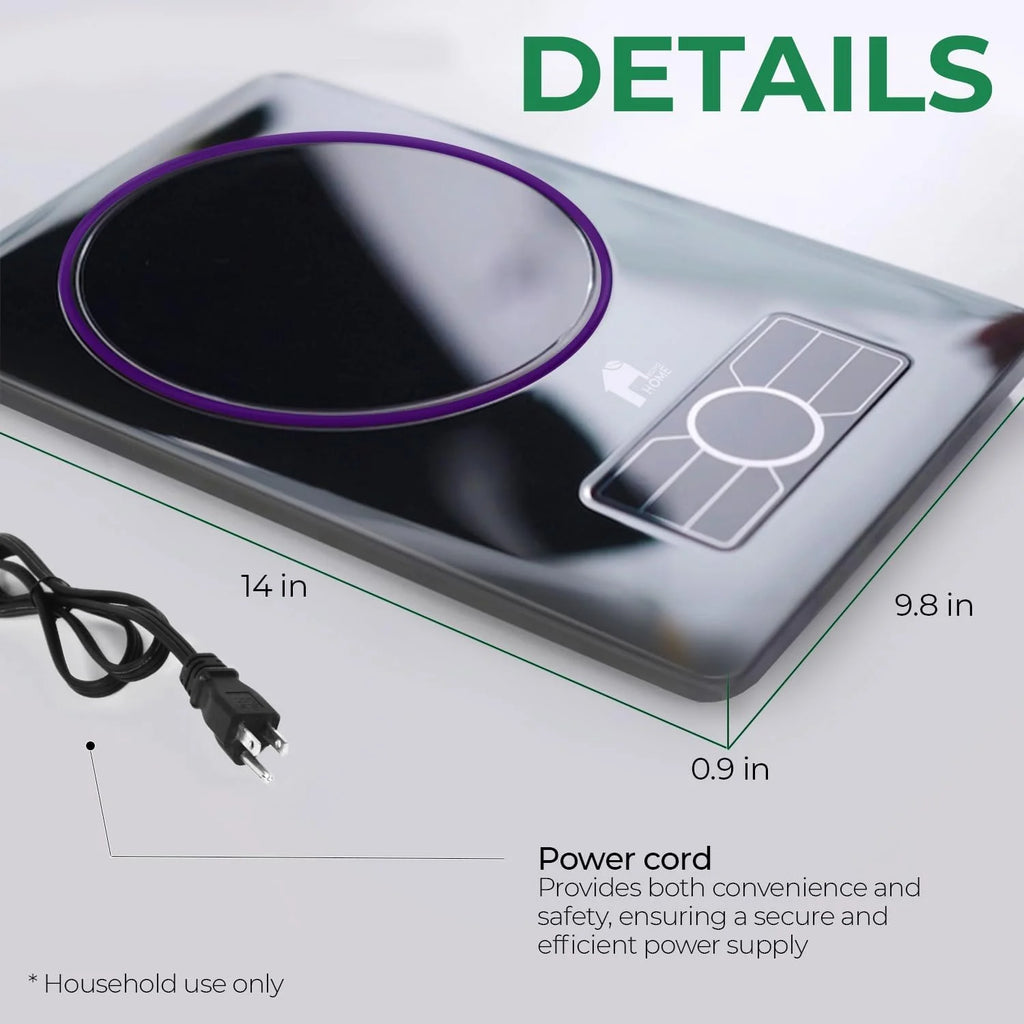 Portable Electric Cooktop Stainless Steel Microcrystalline Glass P816