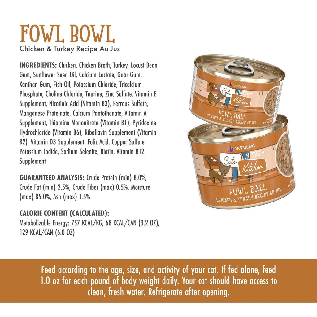 Cats in The Kitchen Fowl Ball Cat Food K941850