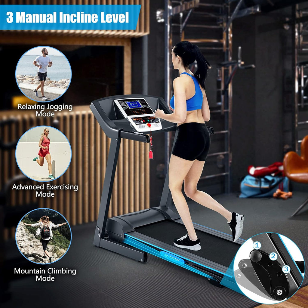 Folding Treadmill with 12 Preset Program and LCD Monitor Z625941