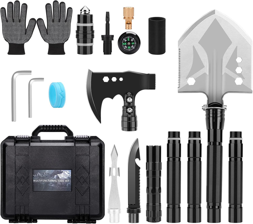 Folding Survival Shovel Multi-Tool with Storage Bag O762551