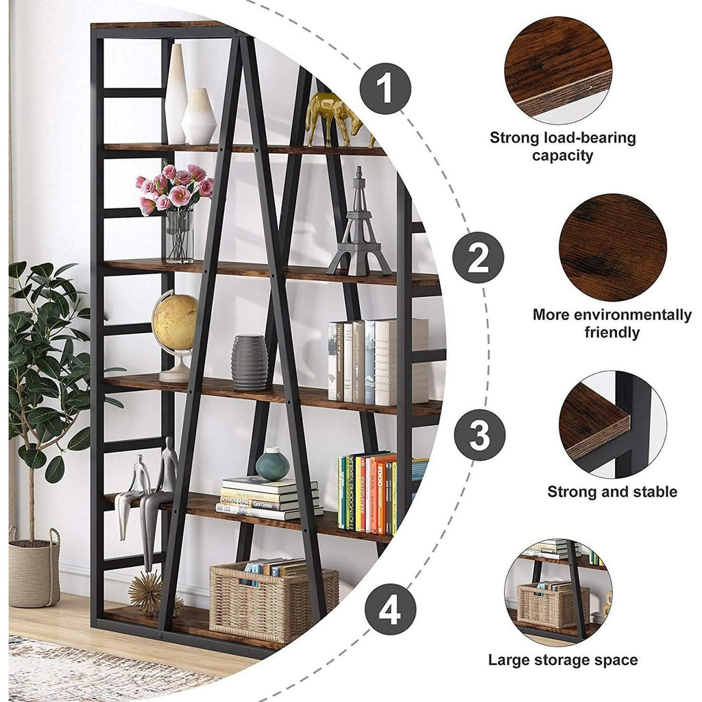White Open Bookshelf B97825