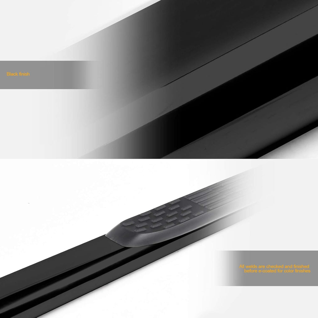 5 Oval Side Step Nerf Bars Black F34089