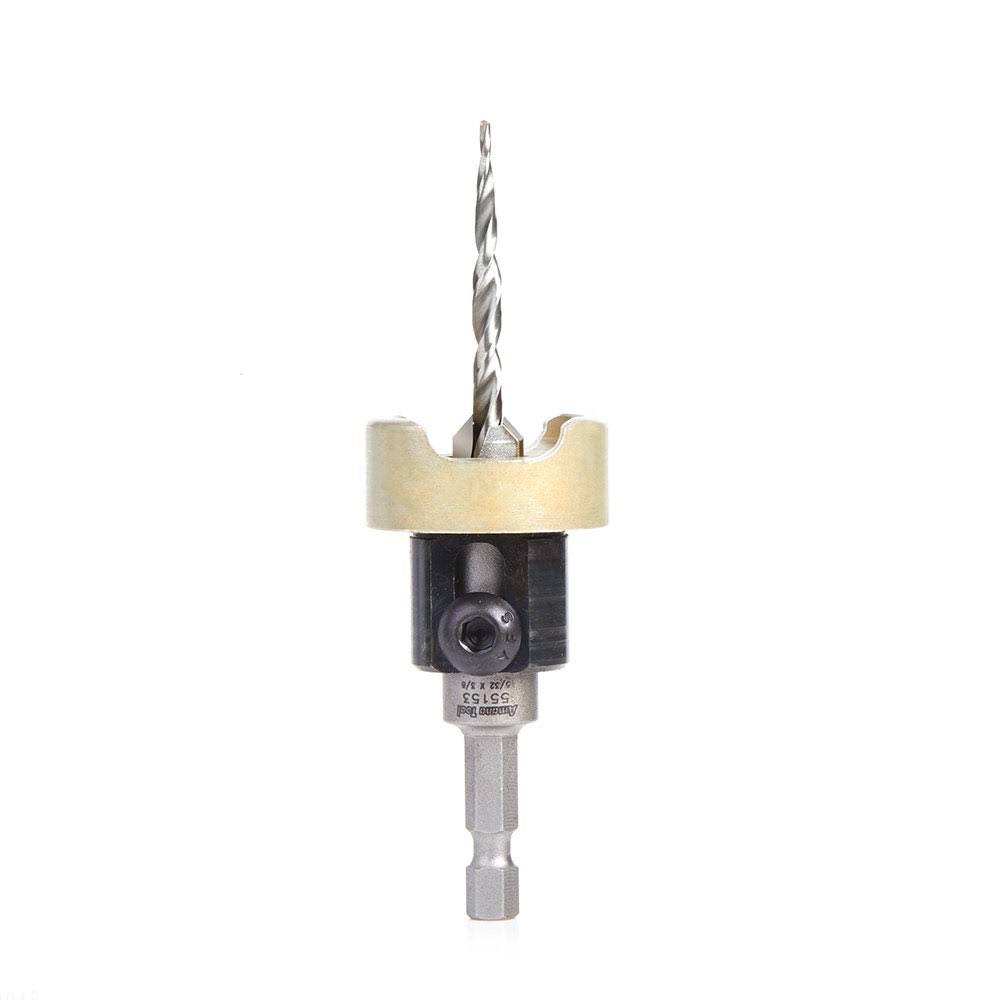 Carbide Tipped 82 Degree Countersink with Tapered Drill and Adjustable Depth O648123