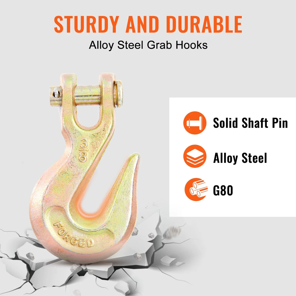 G80 Tow Chain with Hooks 3/8'' x 20' D626100