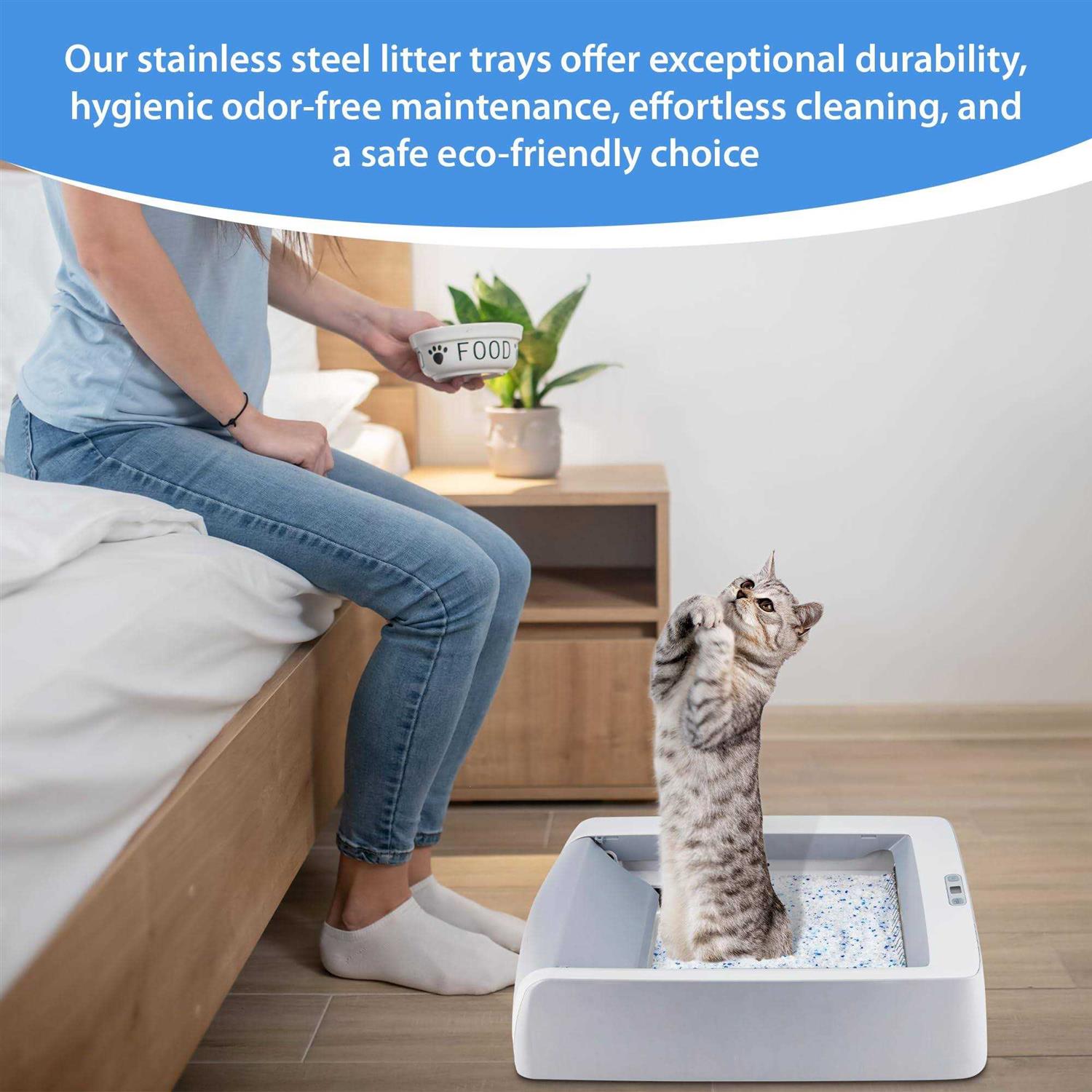 Stainless Steel Reusable Litter Tray O307539