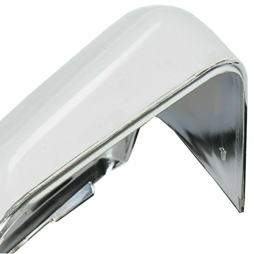 Chrome Pair Top Mirror Covers Caps Z3865