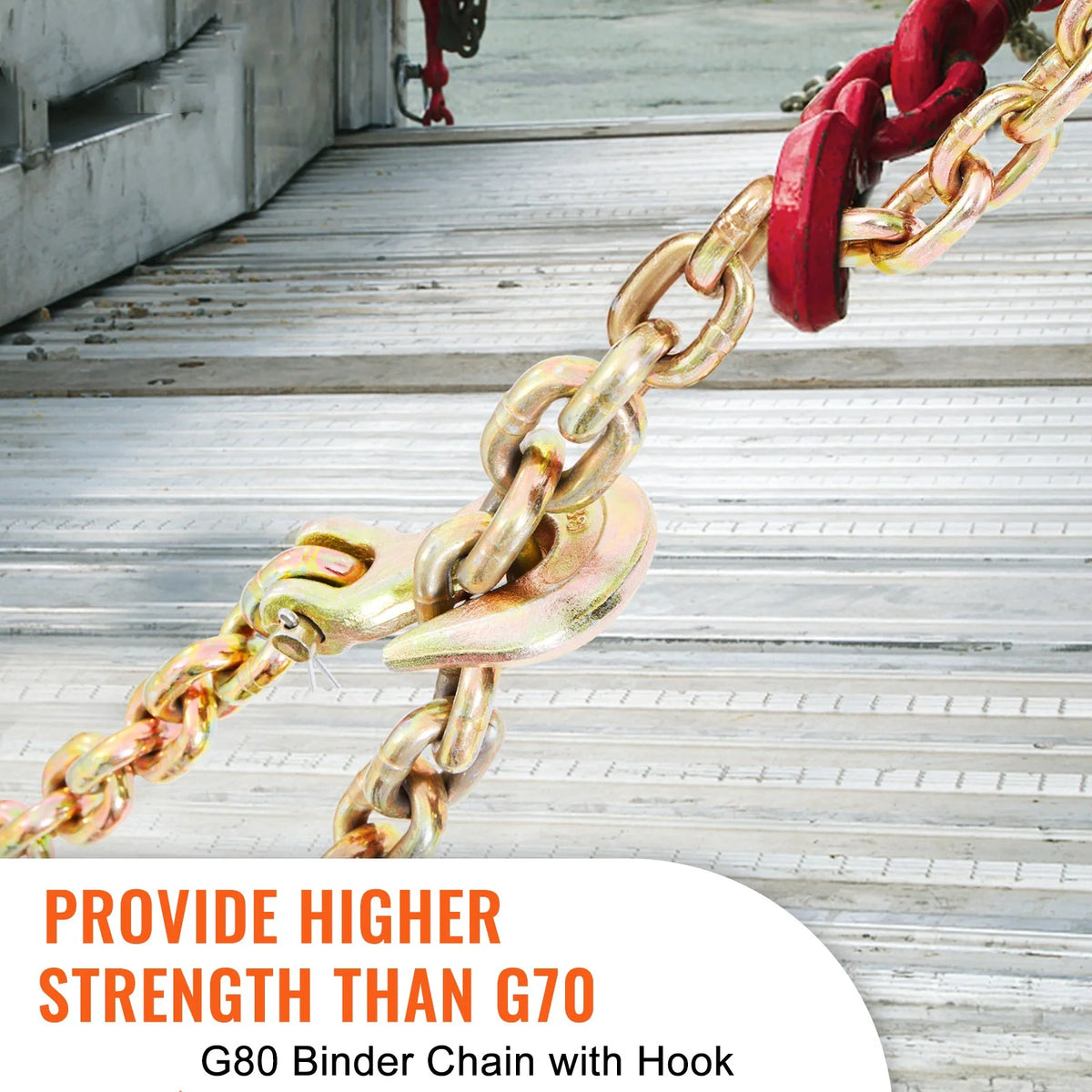 G80 Tow Chain with Hooks 3/8'' x 20' D626100