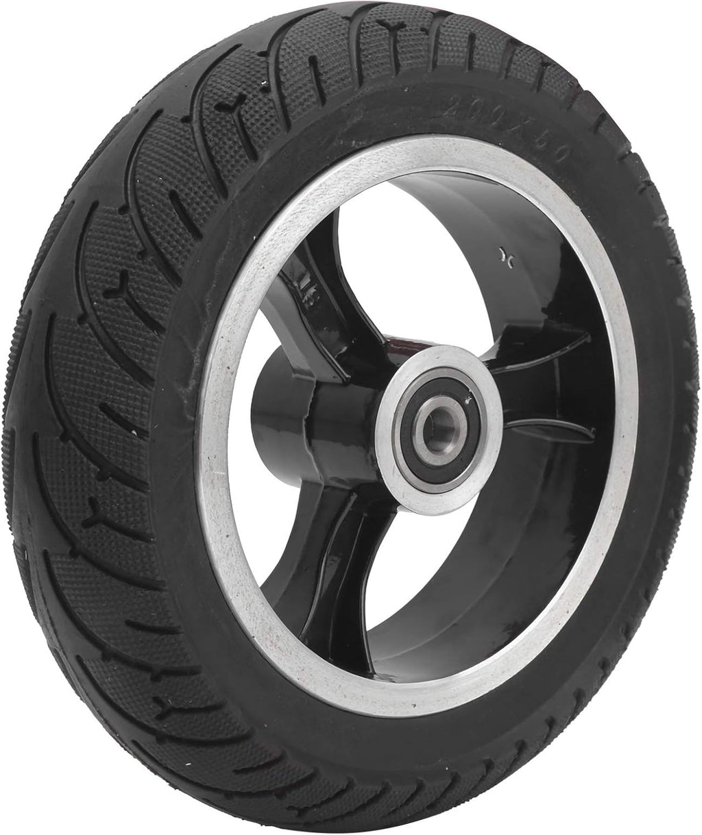 8in Front Solid Non-Pneumatic Tire with Hub, Pack of 2 R940037