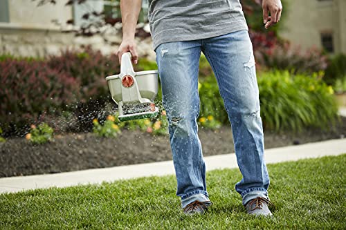 Handheld Spreader Holds up to 2,500 sq. ft., Brown I9050