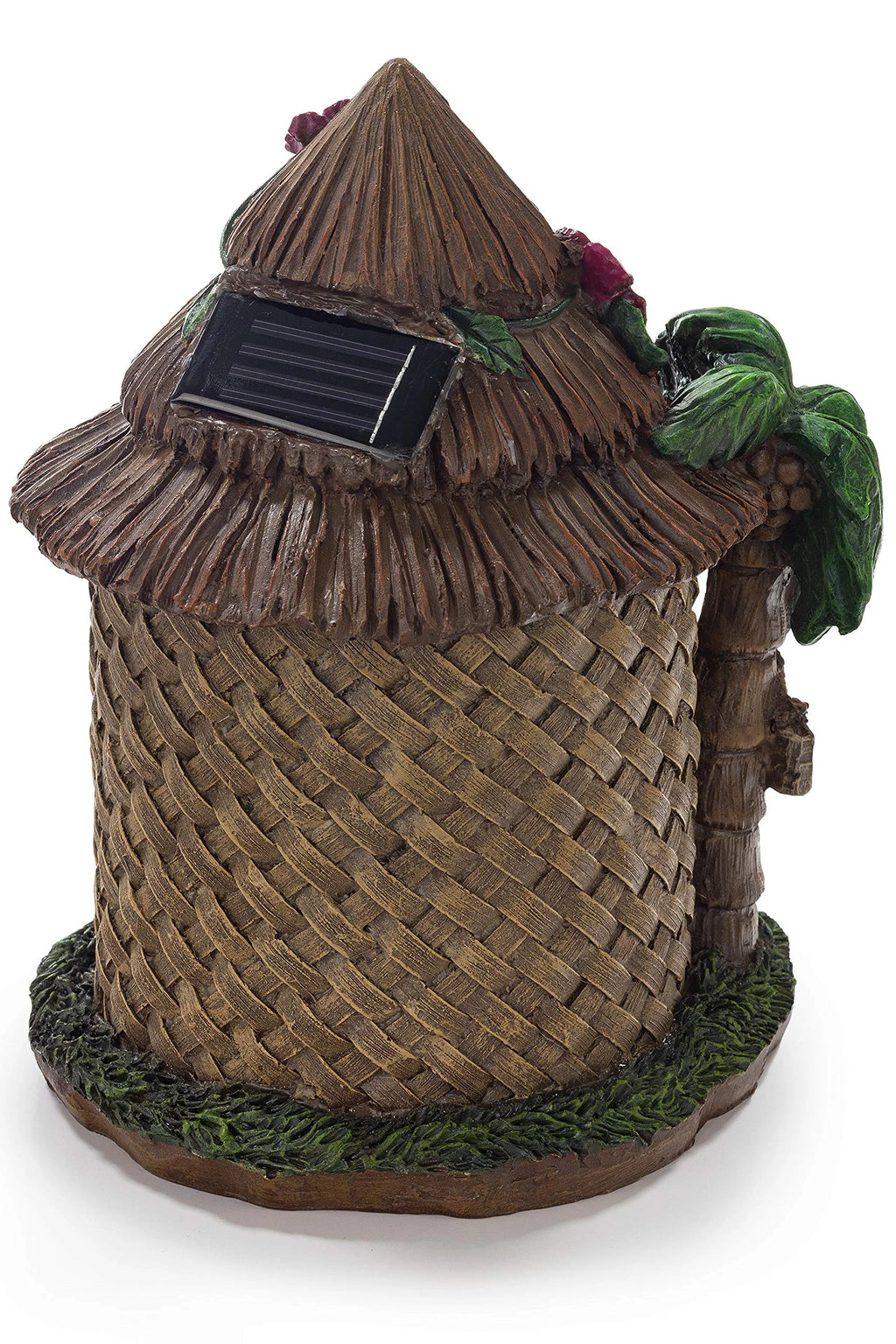 Tiki Hut Solar Powered LED Outdoor Decor Q4684