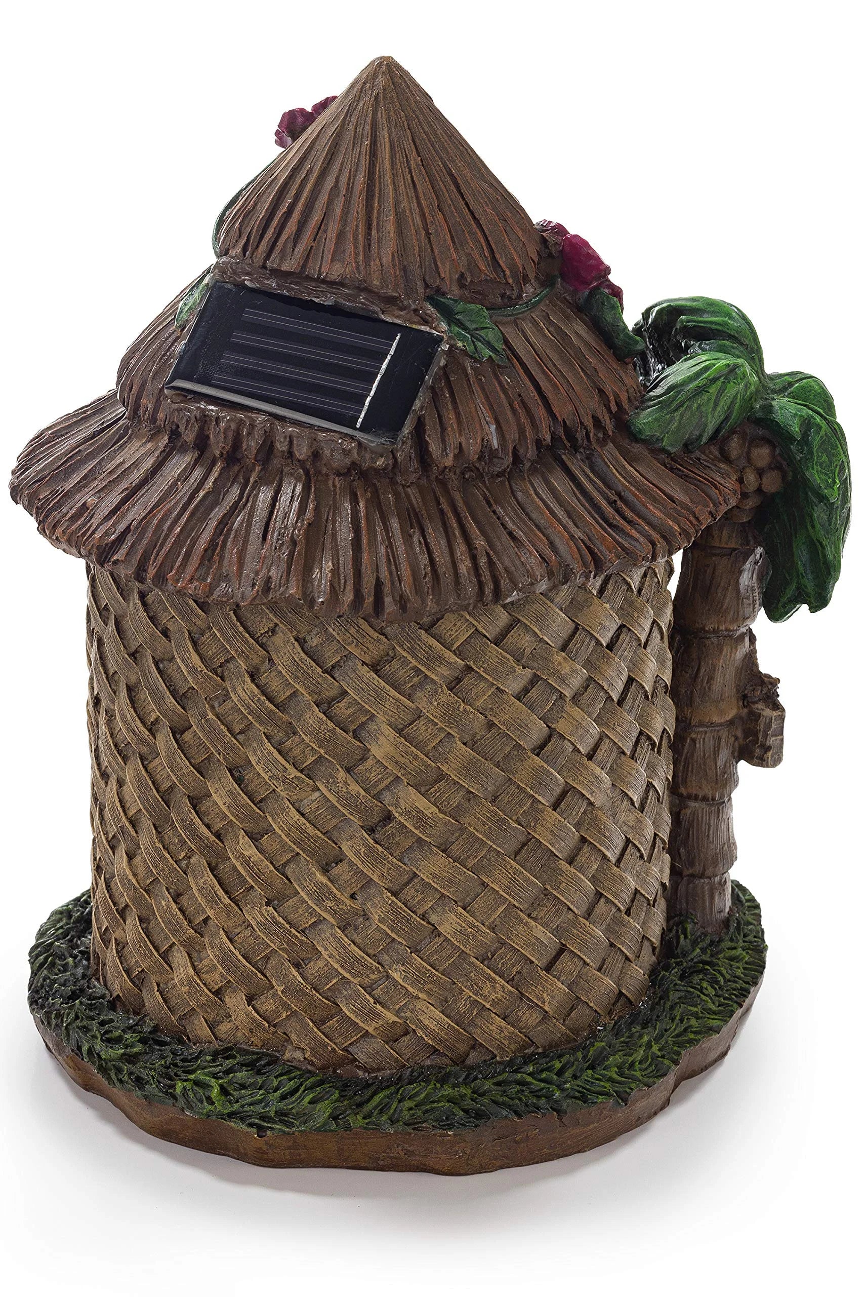 Tiki Hut Solar Powered LED Outdoor Decor Q4684