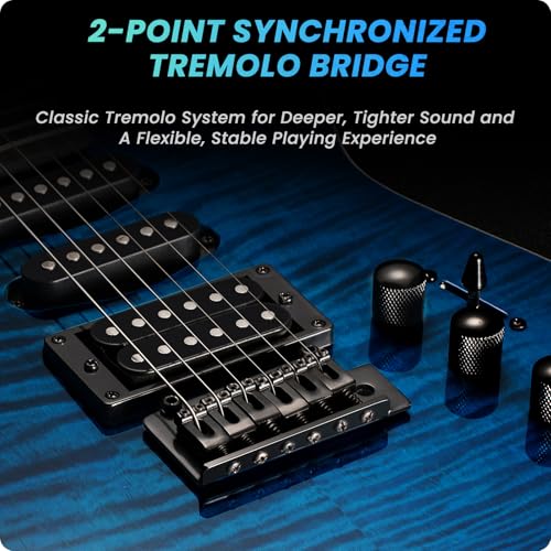 Black Solid Body Electric Guitar with 24 Frets B151