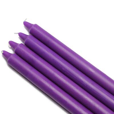 Purple Straight Taper Candle, Pack Size: 144 G344146