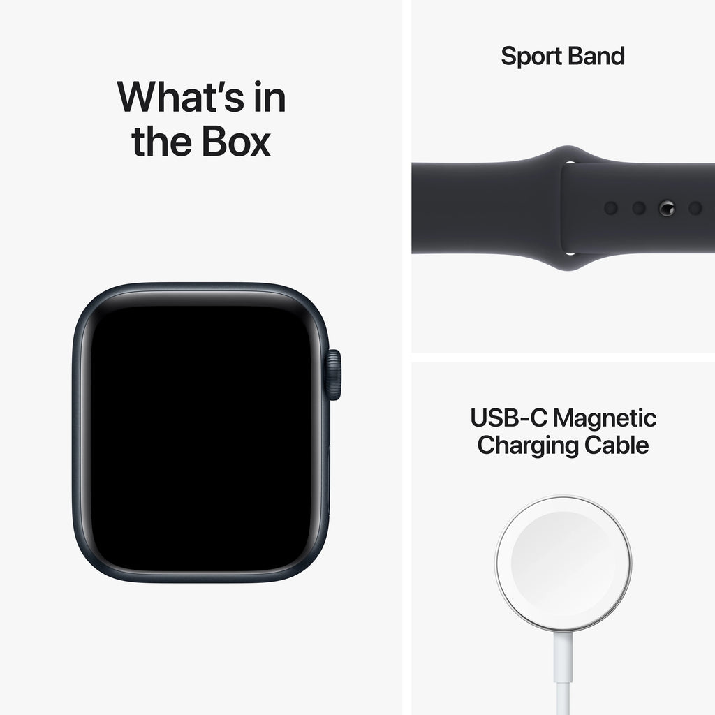 Apple Watch SE 2nd Generation GPS 44mm Midnight Aluminum Case Sport Band D85295