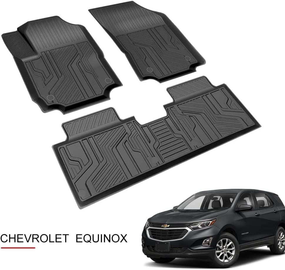 Black Rubber Floor Liner for Chevrolet Equinox N8982