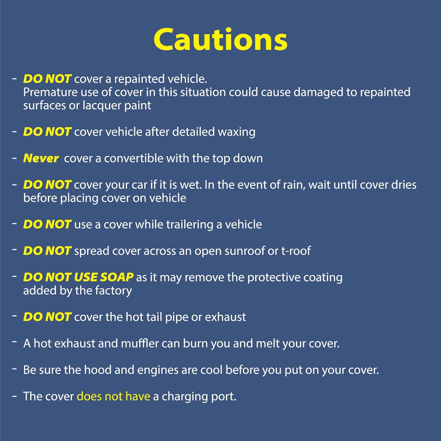 5 Layer Semi Custom Fit Car Cover S34152
