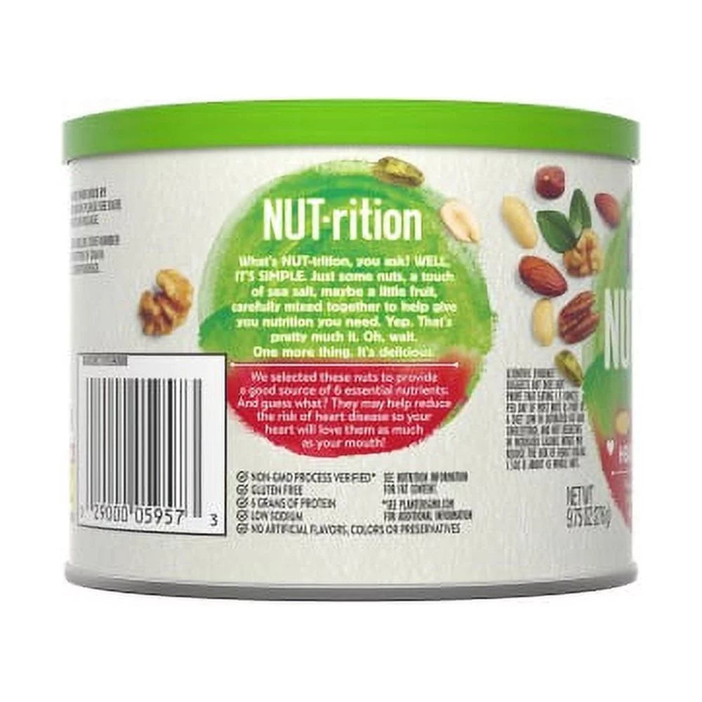 Heart Healthy Mix Almond Pecan Hazelnut Pistachio Peanut Walnut 9.75 oz O355144