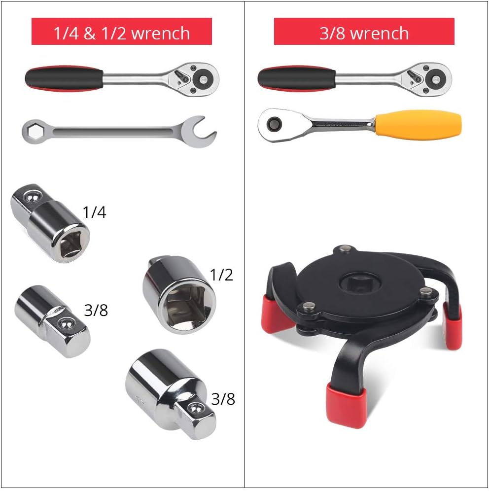 Universal Adjustable 3 Jaw Oil Filter Wrench Tool S89257