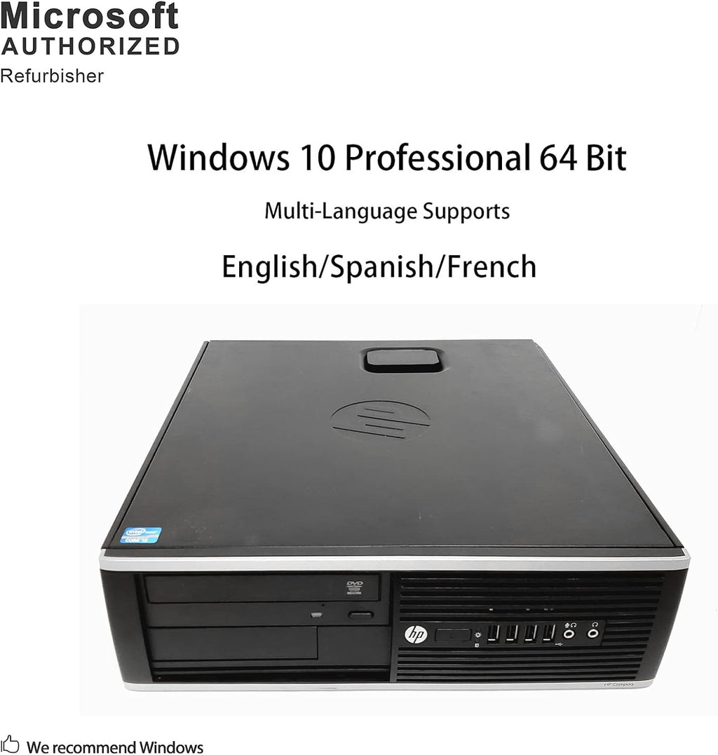 Small Form Desktop Computer PC (Intel Core i5-3470, 3.2GHz, 16GB RAM, 240GB SSD, Windows 10 Pro 64-Bit) (Renewed) P201