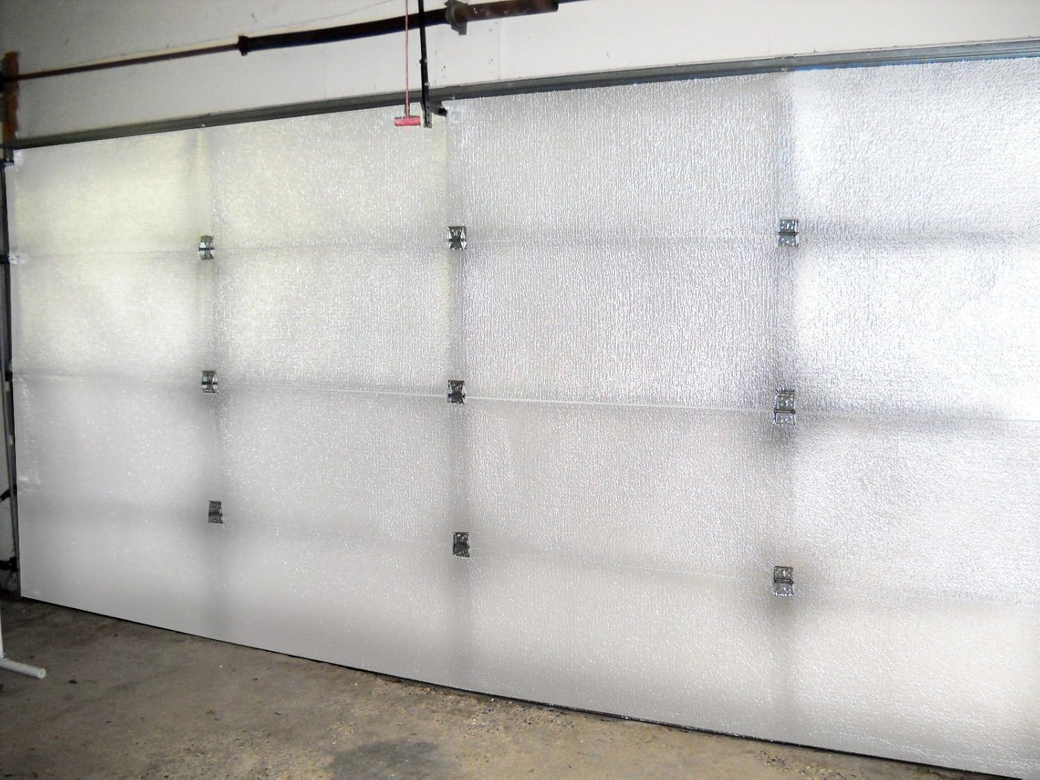 White 1 Car Garage Door Insulation Foam Kit K114817