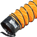 Orange Ventilation Duct Hose, 10x22ID x 25 ft Length F6833