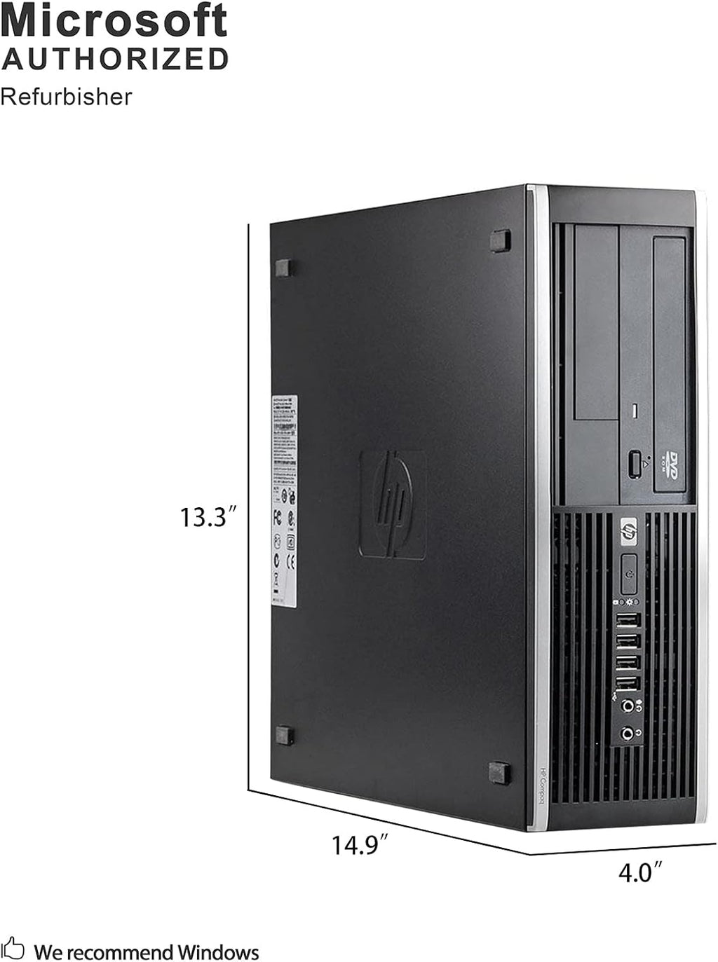 Small Form Desktop Computer PC (Intel Core i5-3470, 3.2GHz, 16GB RAM, 240GB SSD, Windows 10 Pro 64-Bit) (Renewed) P201