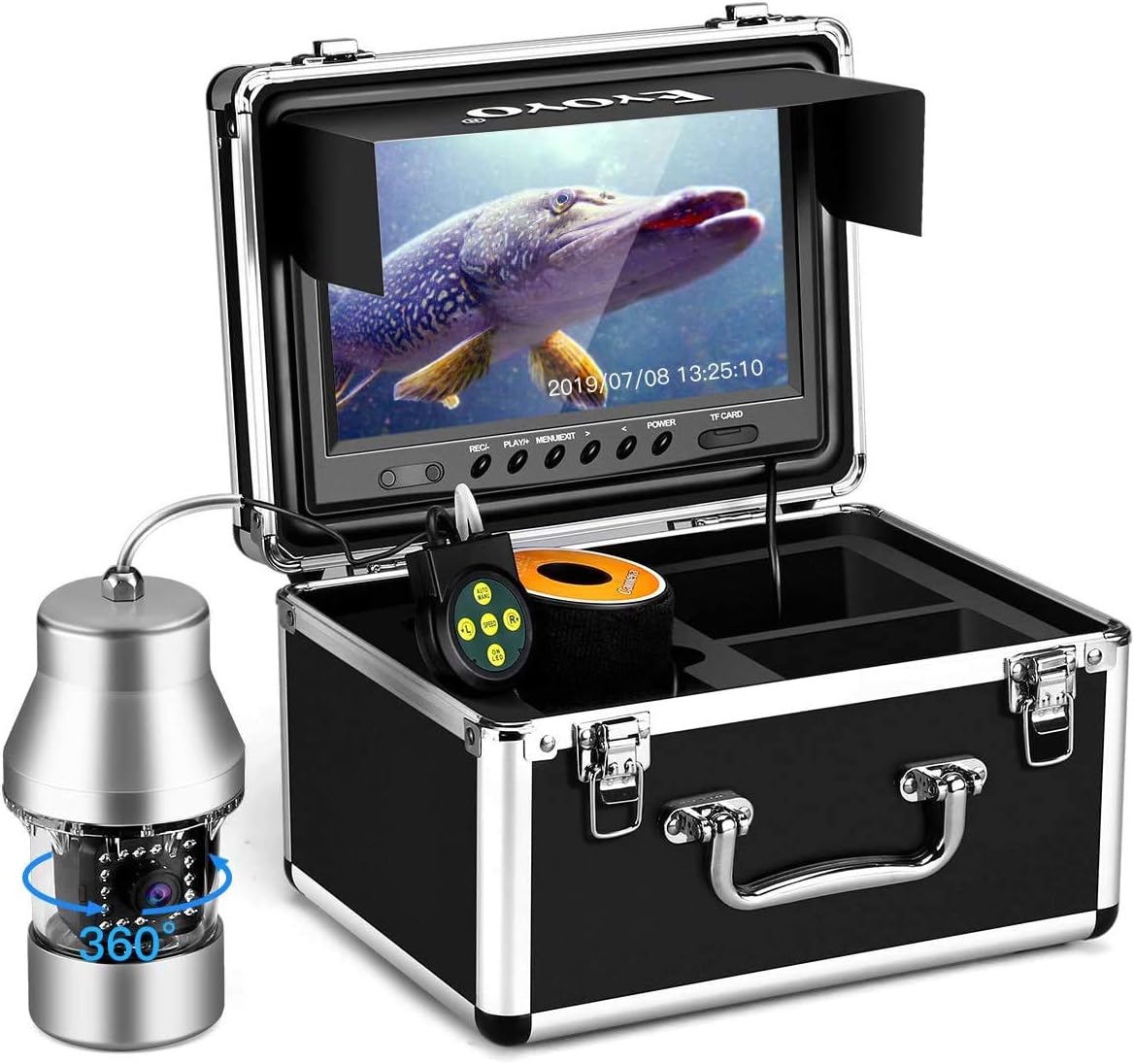 9 inch Color Screen Underwater Fishing Camera with 30M Cable J1510