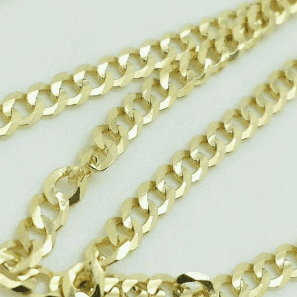 4.5mm Solid Gold Cuban Link Chain Necklace 24'' C28294