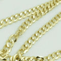 4.5mm Solid Gold Cuban Link Chain Necklace 24'' C28294