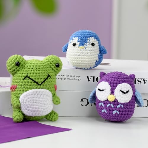 Crochet Starter Kit with Crochet Hooks, Yarn, Markers and Supplies O506