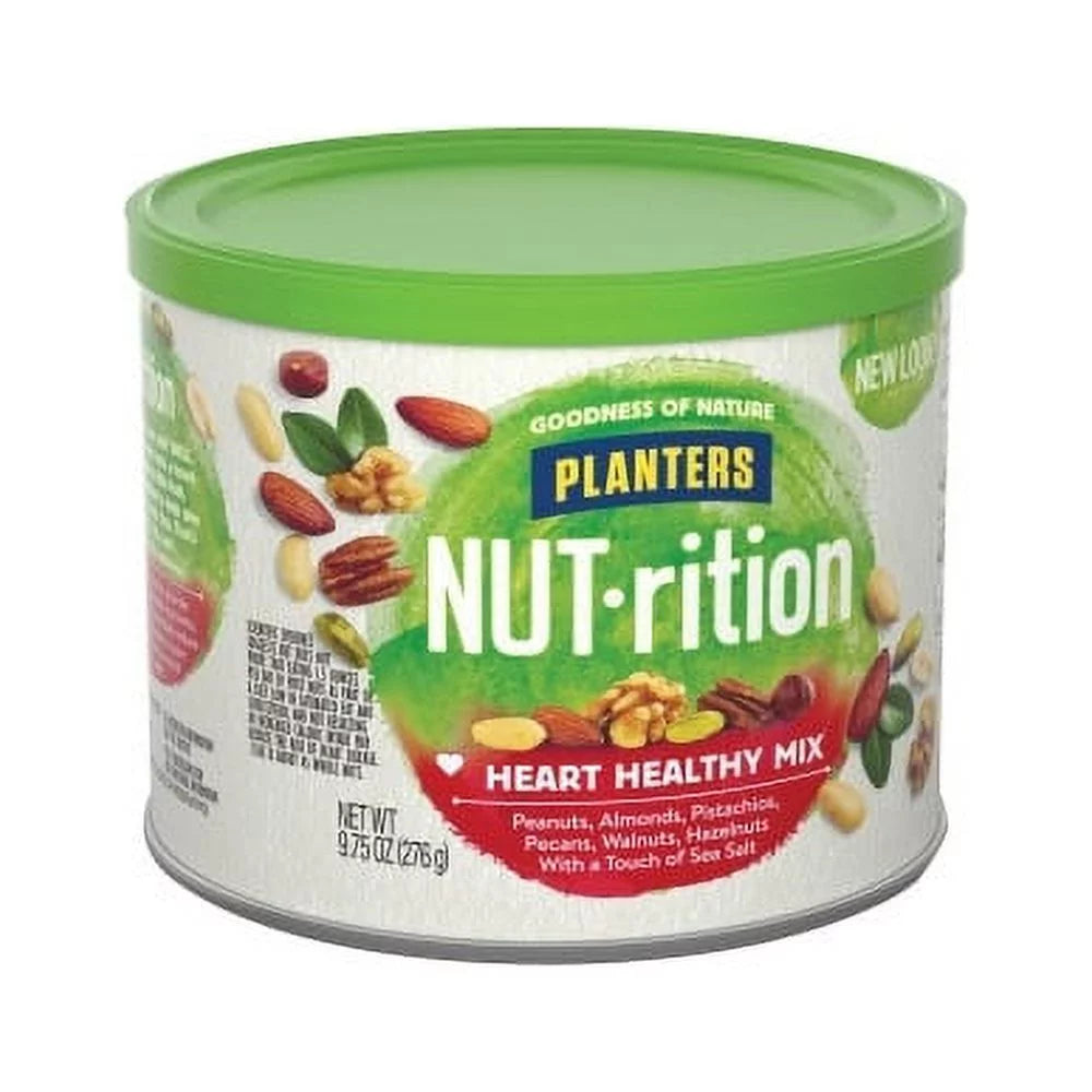 Heart Healthy Mix Almond Pecan Hazelnut Pistachio Peanut Walnut 9.75 oz O355144