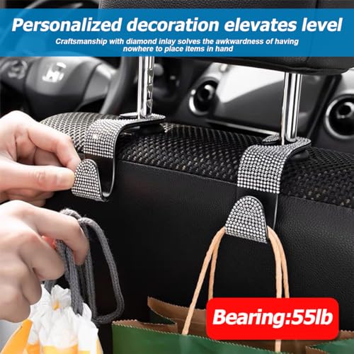 27PCS Bling Car Accessories Set with Reinestone Crystal Steering Wheel Cover B356