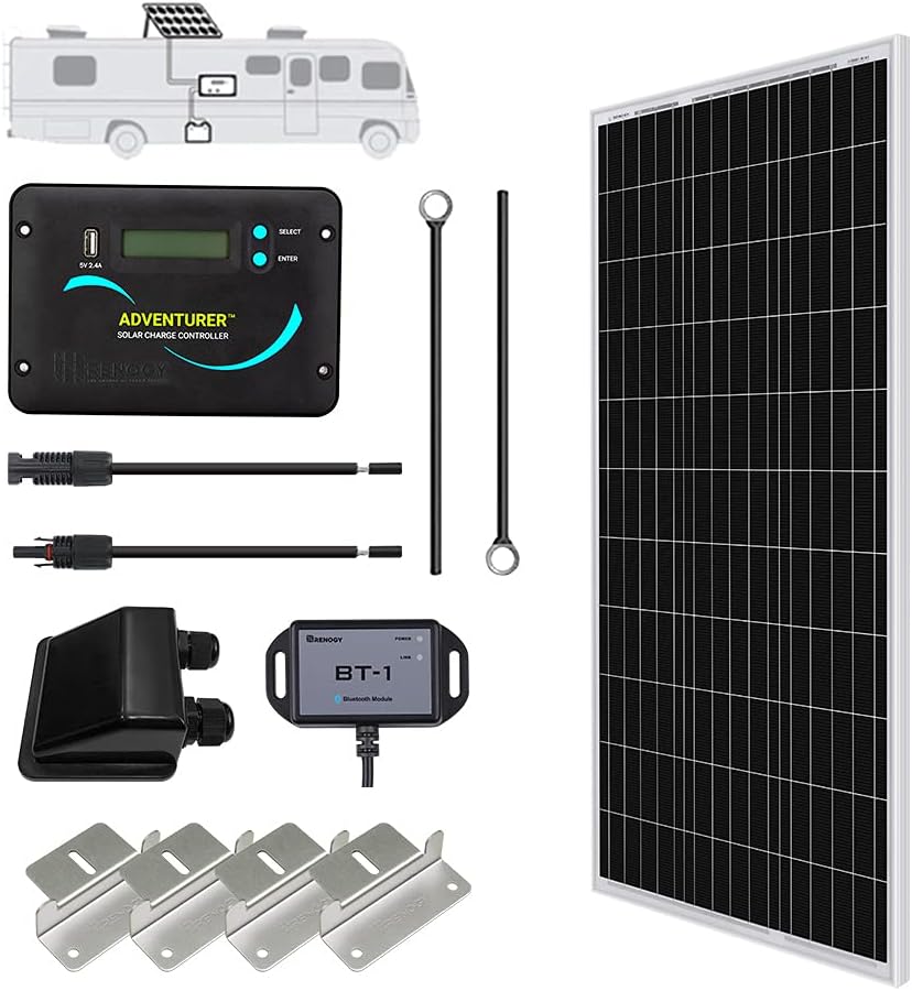 400 Watts 12 Volts Monocrystalline Solar Kit with Charge Controller G613