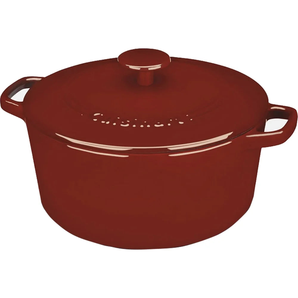 Enameled Cast Iron 5 Qt Round Covered Casserole A4348