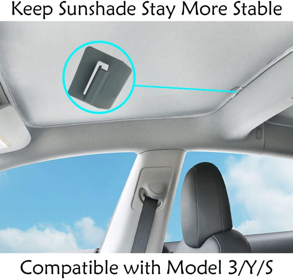 16 PCS White Sunshade Clips for Roof Shade I92546