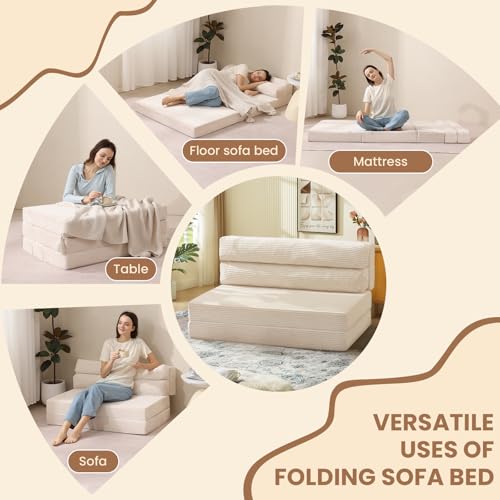 Grey Folding Sofa Bed O342318