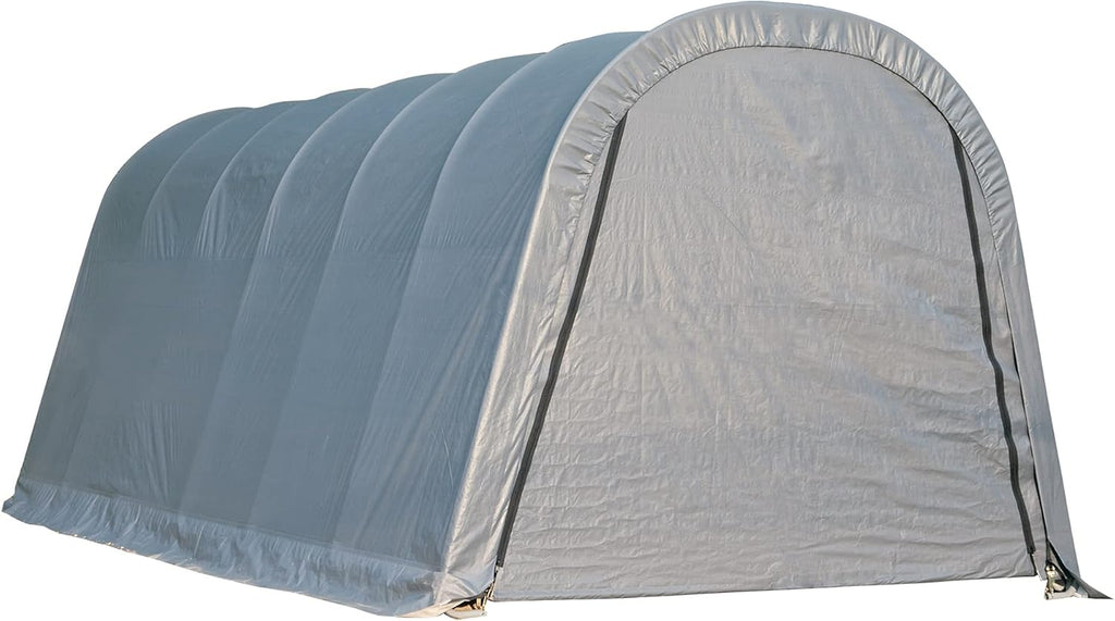 Grey 12'x20'x10' Round Style Shelter I361