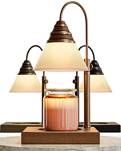 Gold Height Adjustable Candle Warmer Lamp with Timer A972