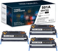 Black Remanufactured Compatible Toner Cartridge 3 Pack for HP Color 3600 Printer H92466